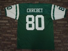 FLAWLESS WAYNE CHREBET #80 NY NEW YORK JETS STARTER NFL GAME FOOTBALL JERSEY XLG