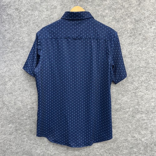 JACHS Camicia Uomo con Bottoni Casual Abbigliamento Quotidiano, Relaxed, Motivo Blu, L NUOVA - Foto 3 di 11