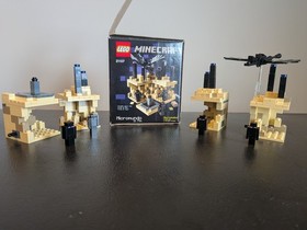 LEGO Minecraft LOT: 21102, 21105, 21107 Complete w/Boxes & Instructions