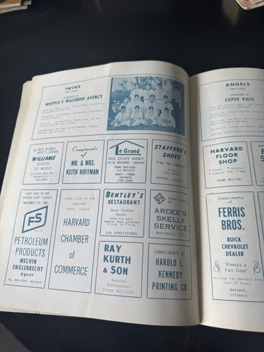 HARVARD AREA 1967 - HARVARD ILLINOIS IL HISTORY Baseball Programm Geschichte Baseball - Bild 5 von 7
