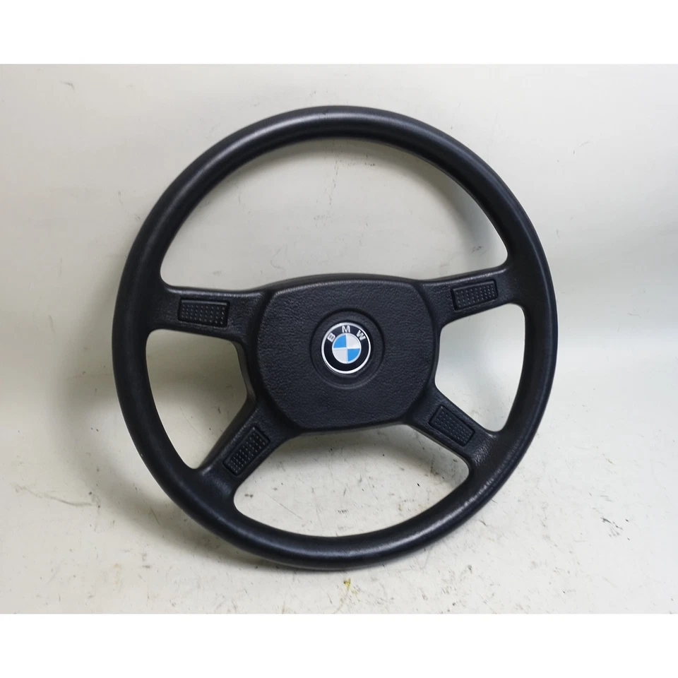 Volante de vinil danificado 1984-1993 BMW E30 3-Series fábrica 4 raios original de fábrica - Imagem 2 de 4
