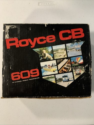 #ad #ad Vintage Royce Model 609 40 Channel Mobile CB Radio Transceiver *Untested* $99.99