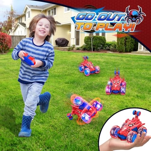 Spider RC Cars Boys Toys Remote Control Car 3 4 5 6 7 8 9 10 Year Old Boy Girl