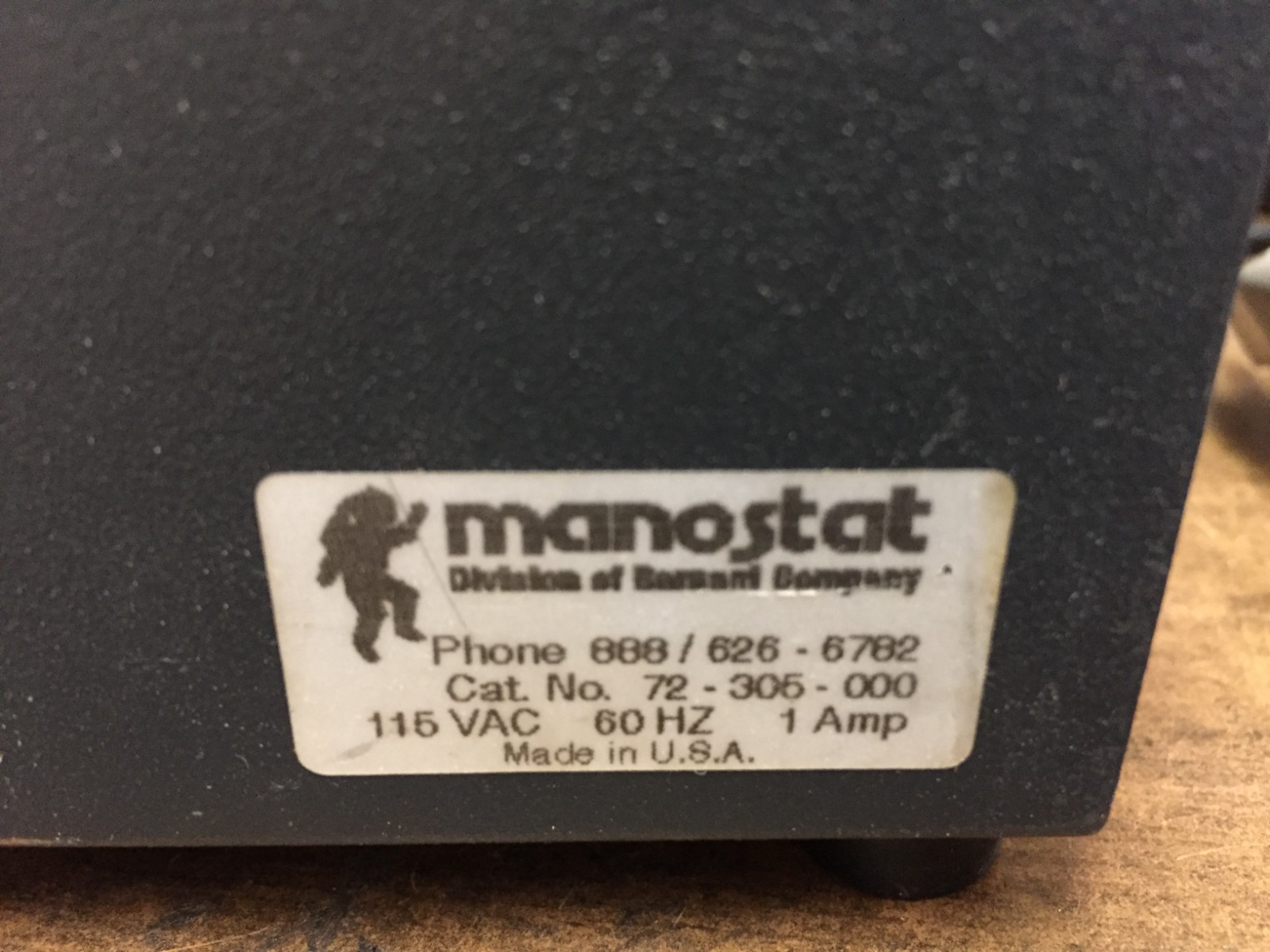 Manostat 72-305-000 Variable Speed Vera Peristaltic Pump Plus