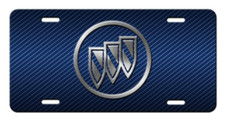 Buick Cool Unique Vanity Metal Aluminum License Plate Tag New Silver Blue Buick Cool Unique Vanity Metal Aluminum License Plate Tag New Silver Blue