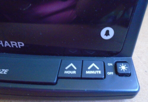 Sharp Alarm Clock with Night Light - Easy to See Large Numbers, RED LED Display - Picture 8 of 15