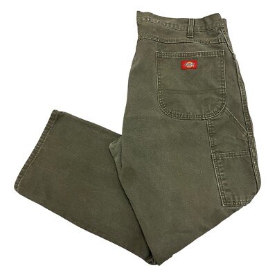 Dickies Duck Carpenter Jeans Relaxed Fit Khaki Herren 38 W 30 L Canvas 1939