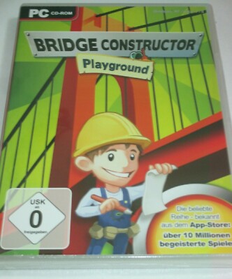 PC CD-ROM - Bridge Constructor Playground - Spiel/NEU/Strategie/32 Level/USK 0