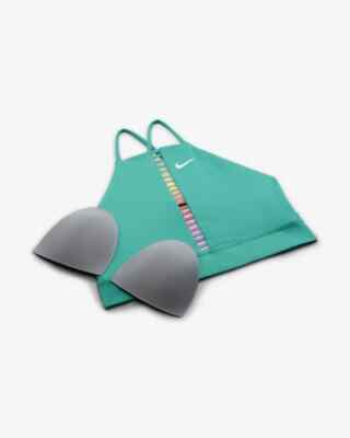 【サイズS】ブラ☆NIKE インディ　レインボーラダー NWT Women's Nike Green Indy Rainbow Ladder Sports Bra Size SMALL