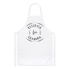 Reserved for Grandma Chefs Apron - Grandmother Nan Nana Cooking