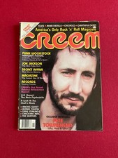 1980, Pete Townshend / The Who, "CREEM" Magazine, (No Label) Scarce / Vintage