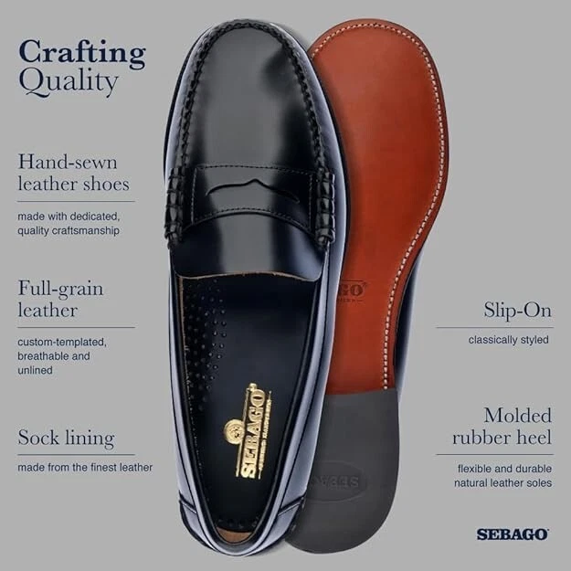 Sebago 女式经典丹鞋黑色 - 902 全新 9.5 码 (B6) — 第 4/4 张图片