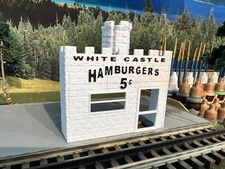 O Scale White Castle Building FLAT - Kit