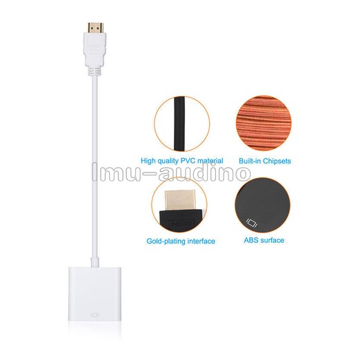 1080P HDMI Male to VGA Female Video Cable Cord Converter Adapter For PC Monitor - 第 6/6 張圖片