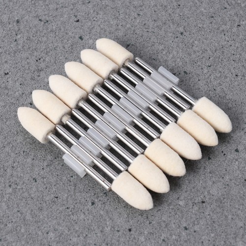 12PCS Lucidatura Lana Punta Conica Feltro Feltro Lucidatura Utensili Rettifica - Foto 7 di 11