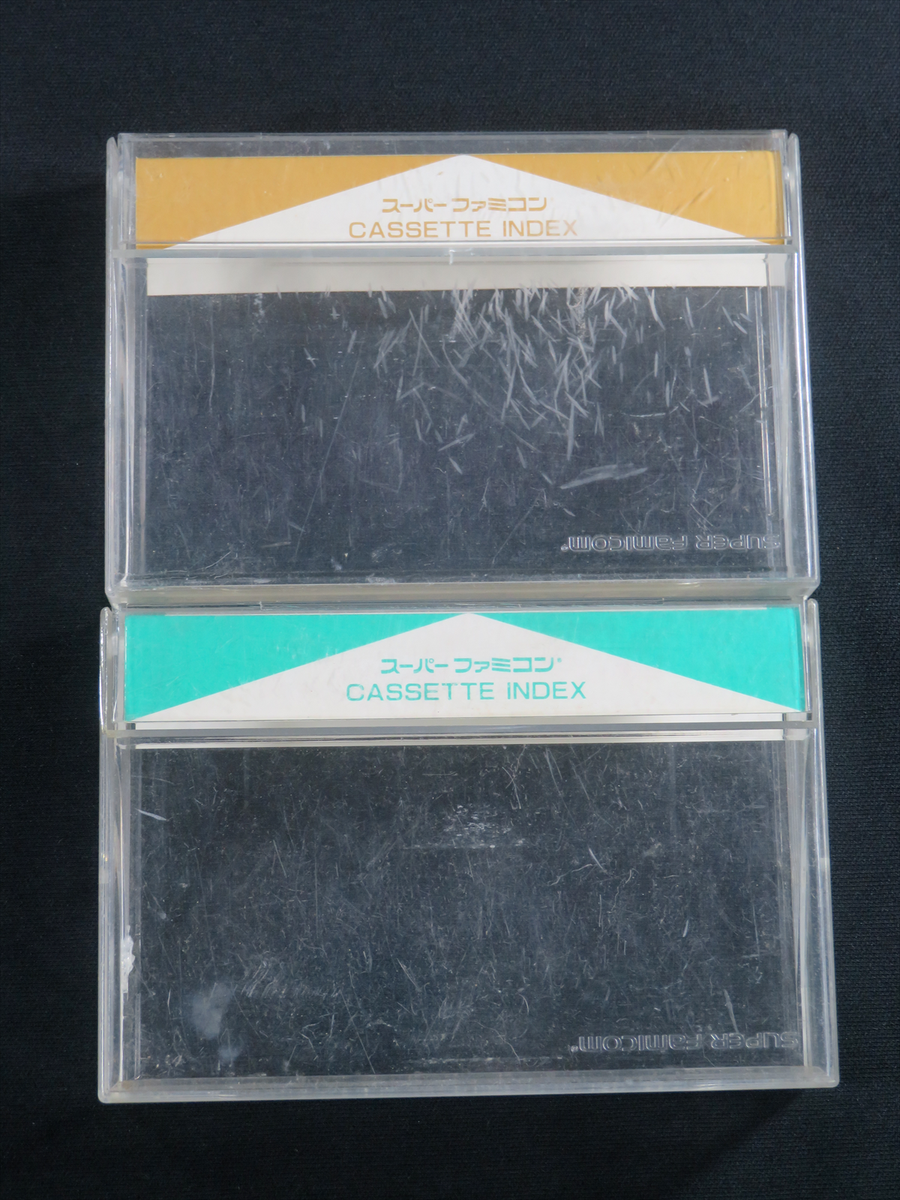 Super famicom cassette index Nintendo SFC SNES cartridge case game