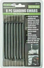 Grip 8pc 6" Sanding Swabs 400 800 Grit Sand Assortment Kit 29115