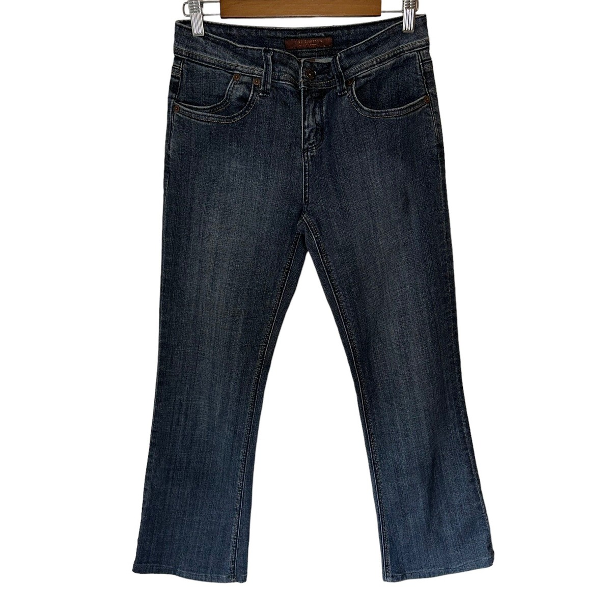 The Limited Dark Wash Boot Cut Women’s Mid Rise Jeans Size Short