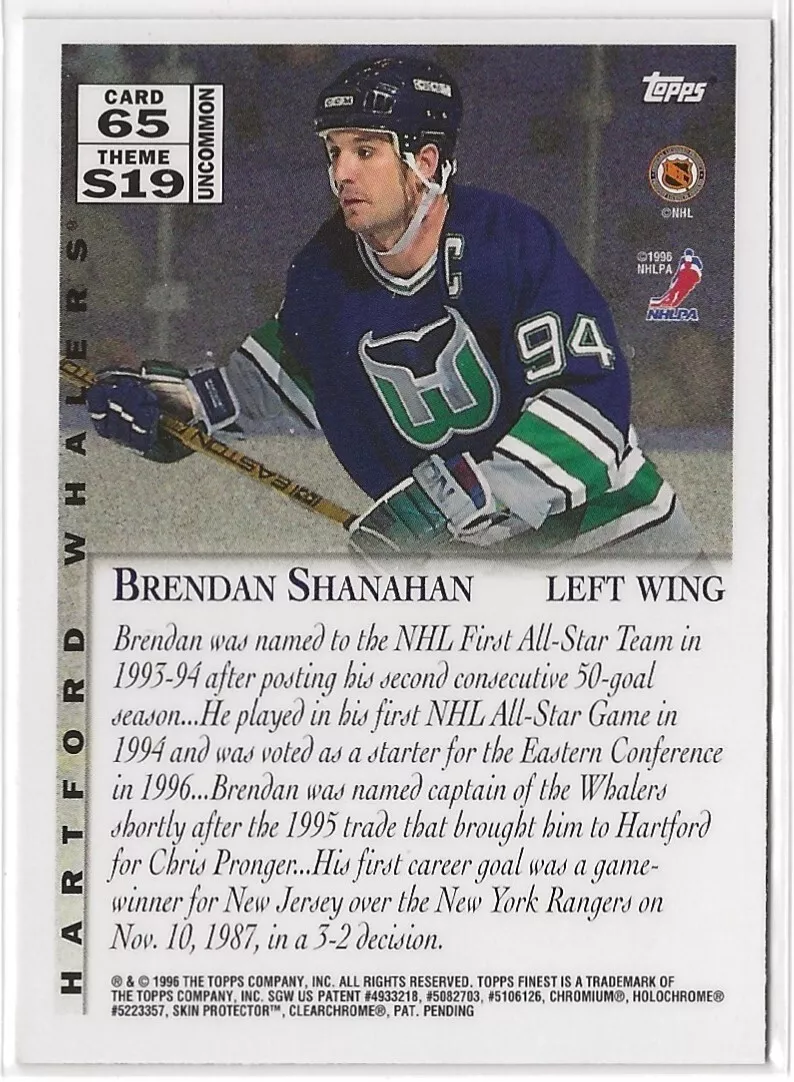 brendan shanahan whalers jersey