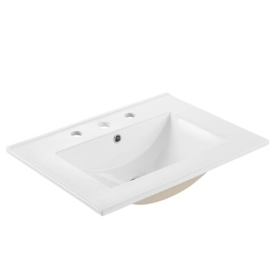 Modway Furniture Cayman 24'' Bathroom Sink, White - EEI-3766-WHI