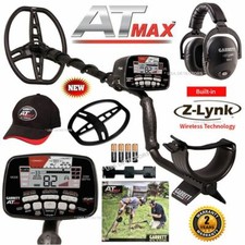 Garrett AT MAX Metal Detector with MS-3 Wireless Headphones and AT Max Cap