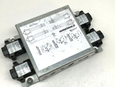 Wiremold NDU111WC4 Walkerflex Wire Connector 120V 2400W/CKT, NWC111BL18MS