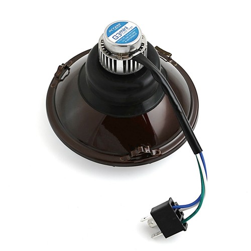 5-3/4" Motorcycle Stock Glass / Metal H4 Headlight 360° LED Light Headlamp EACH - Picture 8 of 12