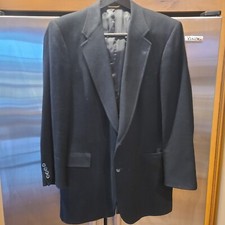 Hart Schaffner Black CASHMERE Blazer Jacket 46 R