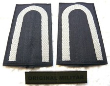 Aufschiebeschlaufen Luftwaffe Unteroffizier wei&szlig;/blau Bw Dienstgradabzeichen