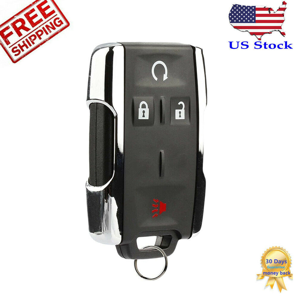 Replacement Key Fob For Chevy Silverado/GMC Sierra 2014-2020 & Colorado/Canyon 2015-2021 - FCC M3N32337100, 4-Button Remote (1 Pack)
