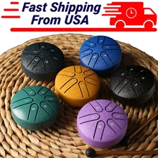 Hand Drum Percussion Instrument for Meditation Entertainment Mind Healing Yoga