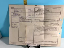 1954 Veteran Administration Mileage allowed Voucher.