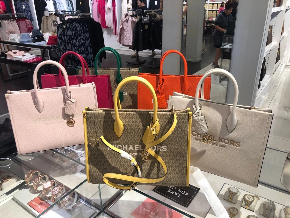 Michael Kors Bags | Michael Kors Mirella Medium Tote | Color: Gold | Size: Os | Bag_Zz's Closet