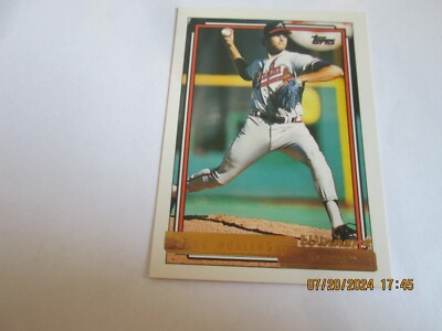 MARK WOHLERS BRAVES 1992 TOPPS GOLD WINNER BASE CARD  #703