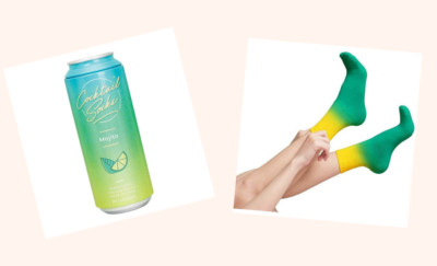 Luckies Cocktail Socks In Can Mojito Ankle Socks