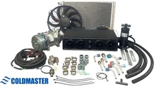 A/C KIT UNIVERSAL UNDERDASH EVAPORATOR - 404 12V "PREMIUM" MATTE BLACK H & C