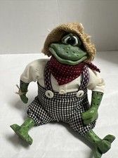 Russ Berrie Mr. Tadpole Frog Critter Collectable Plush,Toys/Figures used.
