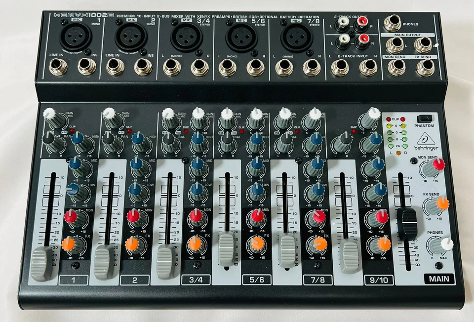 Behringer Xenyx 1002B 10-Input Passive 2-Bus Audio Mixer from JAPAN 0123 - Image 3 of 4
