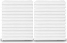 Standard Size White Pillowcases Bulk Pack, Quality T-200 Poly cotton, Set of 24