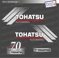 Adesivi motore marino fuoribordo Tohatsu 70 automixing gommone barca stickers 