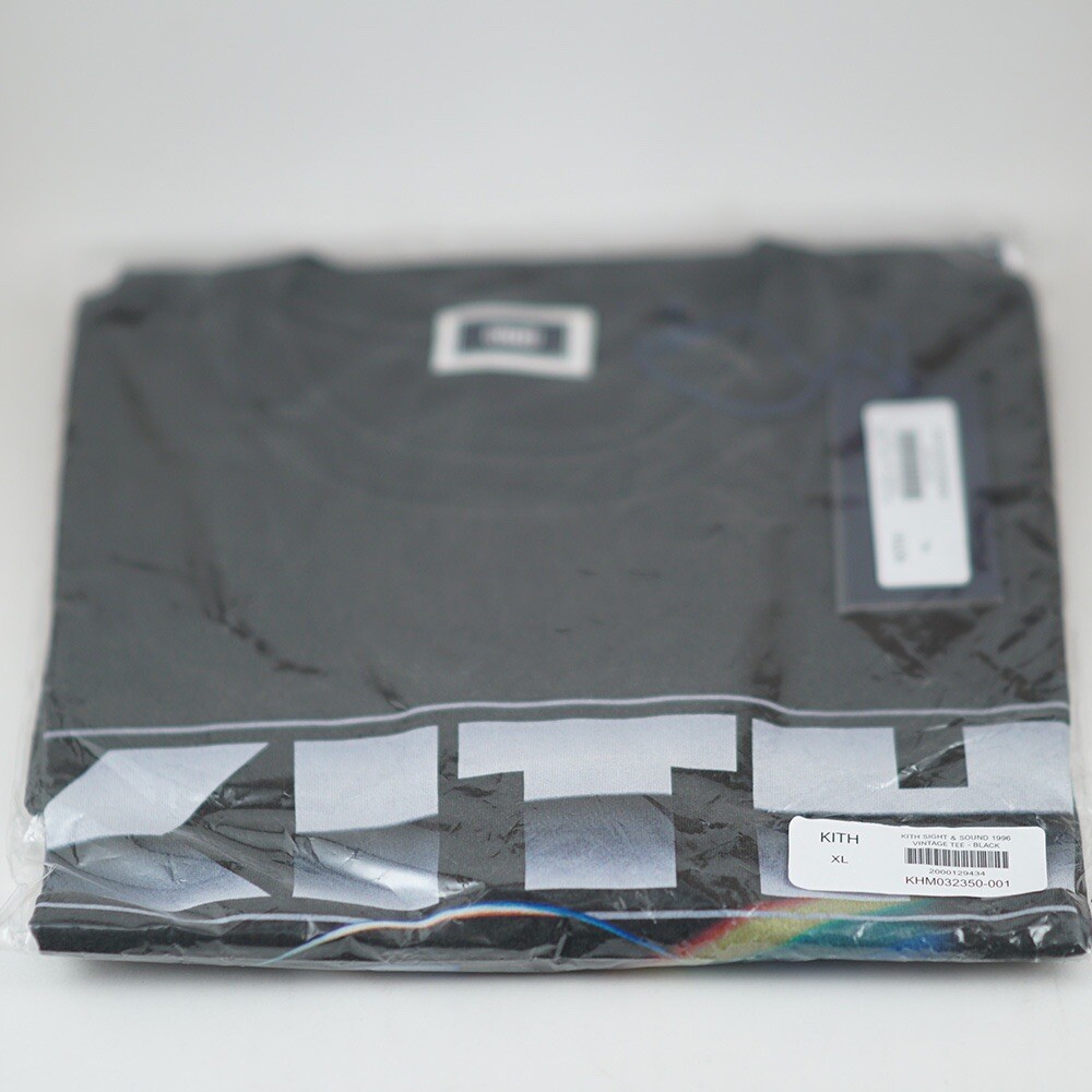 ☆ KITH Sight & Sound 1996 vintage tee グラフィックTシャツ☆ Kith Sight & Sound 1996 Vintage Tee Size XL Black Shirt