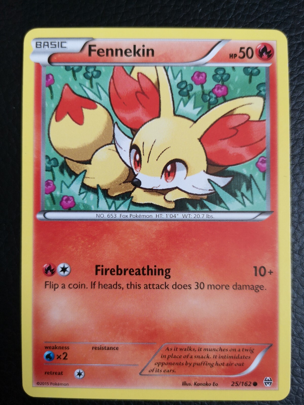 Fennekin 25/162 XY Breakthrough MINT Condition