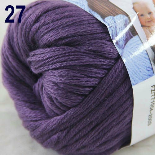Sale 8Ballsx50gr Super Soft Cotton Hand Blankets Knitting Crochet Yarn 27 - Picture 11 of 12
