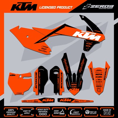 KTM 85 MOTOCROSS GRAFIK MX GRAFIK KIT AUFKLEBER STICKER SX 85 TUFF BLK/ORG