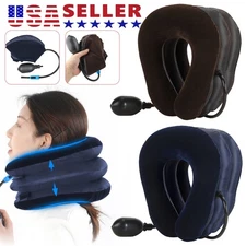 Cervical Neck Traction Device Collar Brace Support Pain Relief Stretcher Therapy
