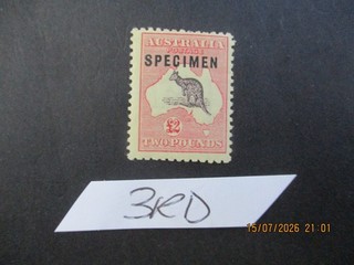 Kangaroo Stamps: 3rd Watermark Specimen 2 Pound Mint Must Have (T6084)