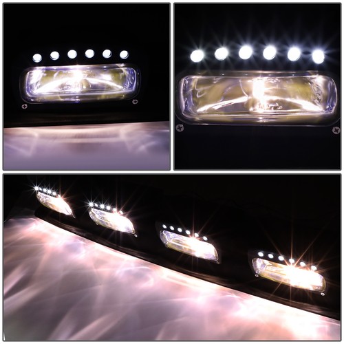 UNIVERSAL 4X4 OFF-ROAD BLACK FRAME BLUE LENS ROOF MOUNTED FOG LIGHT W/ 24PCS LED - Picture 3 of 11