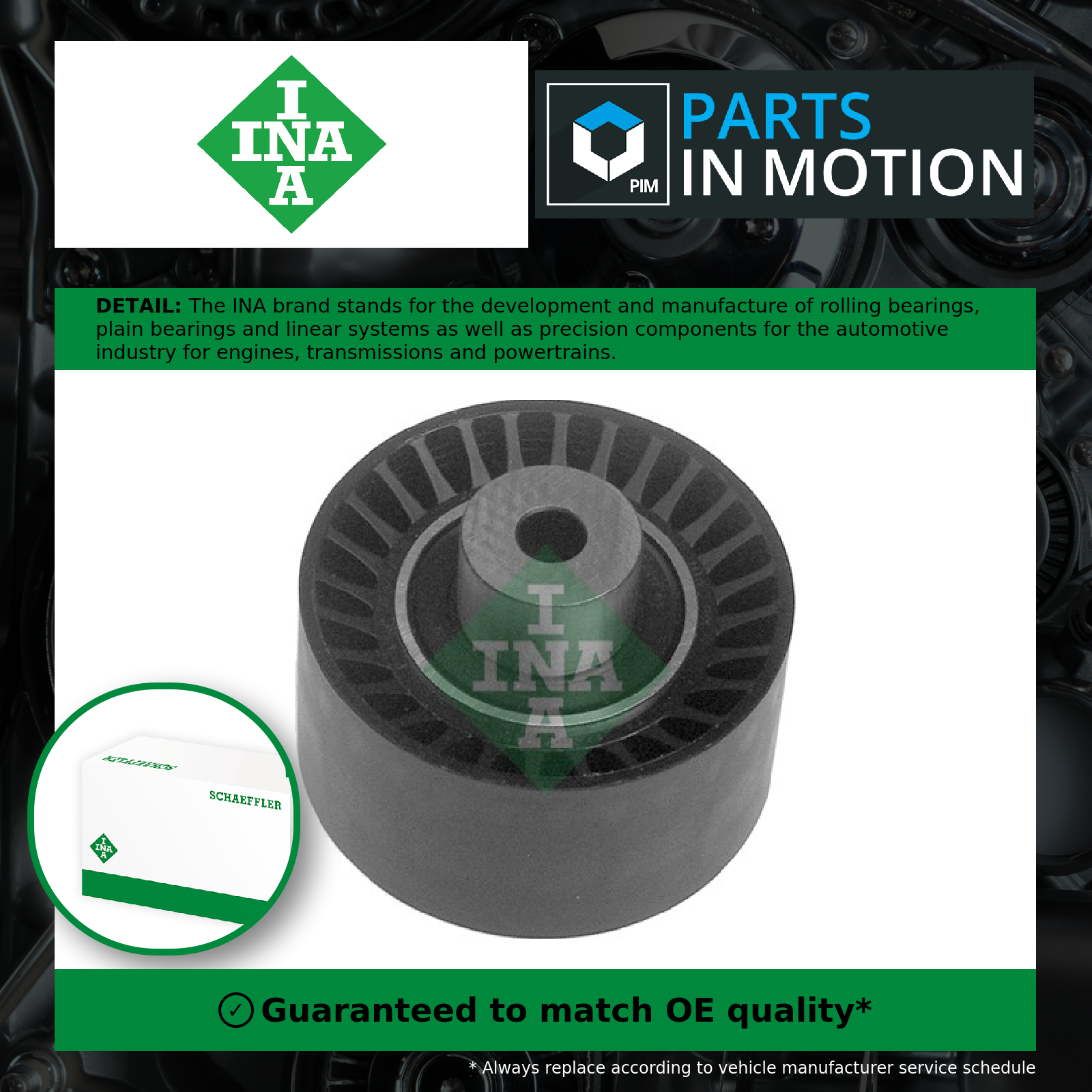 Timing Belt Guide Pulley 532039710 INA 083052 083060 96452094 9645209480 Quality