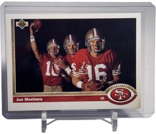 1991 Upper Deck Joe Montana 49ers Football Card #54 W/Top Loader 🔥