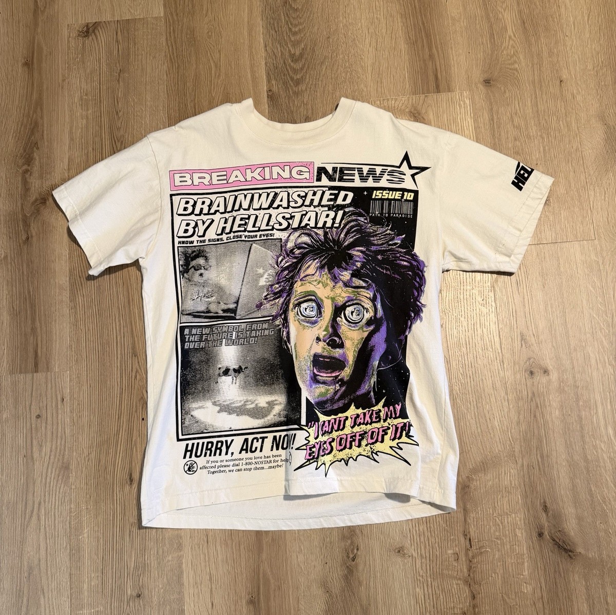 Hellstar Breaking News T-Shirt Medium